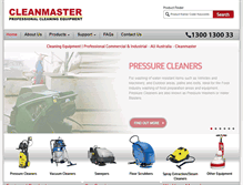 Tablet Screenshot of cleanmaster.net.au